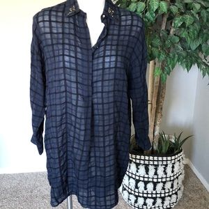 Zara navy tunic